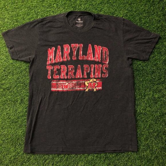 Top of the World Other - Men's Vintage Grey Maryland Terrapins Graphic Tee